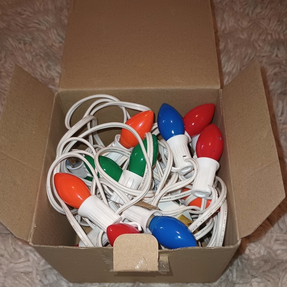 Multi Ceramic Incandescent Christmas String Lights - Picture 8 of 8